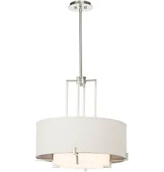 Possini Euro Design Concentric Shades Drum Pendant Chandelier