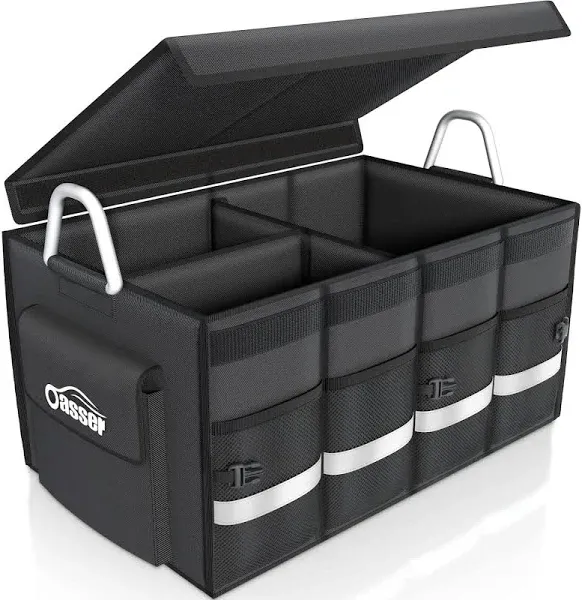 Oasser Trunk Organizer Cargo Organizer Trunk Storage Waterproof Collapsible Dura