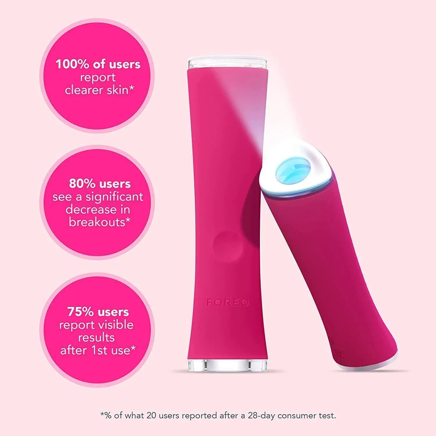 FOREO Espada Blue Light Acne Treatment Magenta