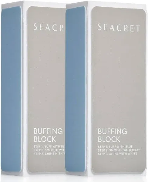 SEACRET - Professional Nail Buffing Block. 3 Ways Buffing Block the Secret for S