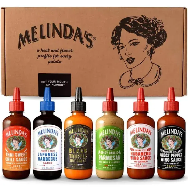 Melinda's Craft Wing Collection Craft Wing Sauce & Condiment Gift Set