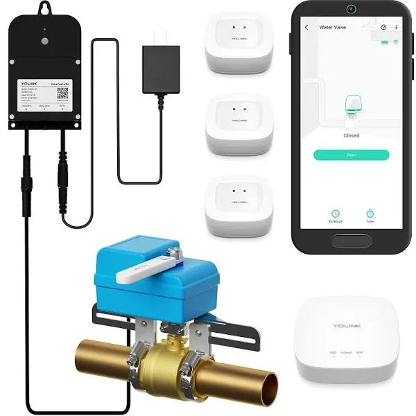 YoLink DIY Automatic Water Leak Detection Shut-Off Starter Kit