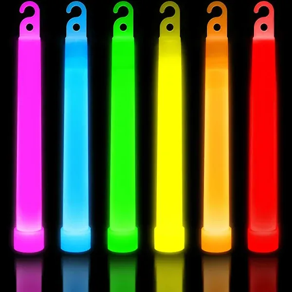 30 Ultra Bright Glow Sticks in Bulk - Multi Use Glowsticks for Parties, Camping,