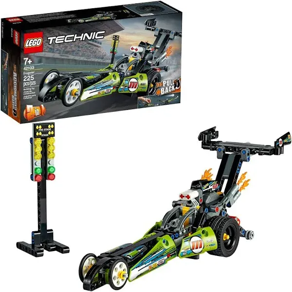 LEGO Technic Dragster 42103 Pull-Back Racing Toy New In Box 