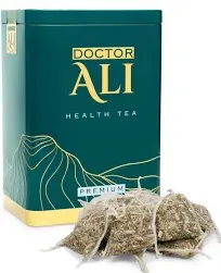 DOCTOR ALI WELLNESS TEA – Holistic Detox & Immune Support | 11 Organic Herbs for Liver, Kidney & Digestive Health | Promotes Relaxation & Better Sleep | Premium Detox Blend | 40 Silk Sachets, 5g Each