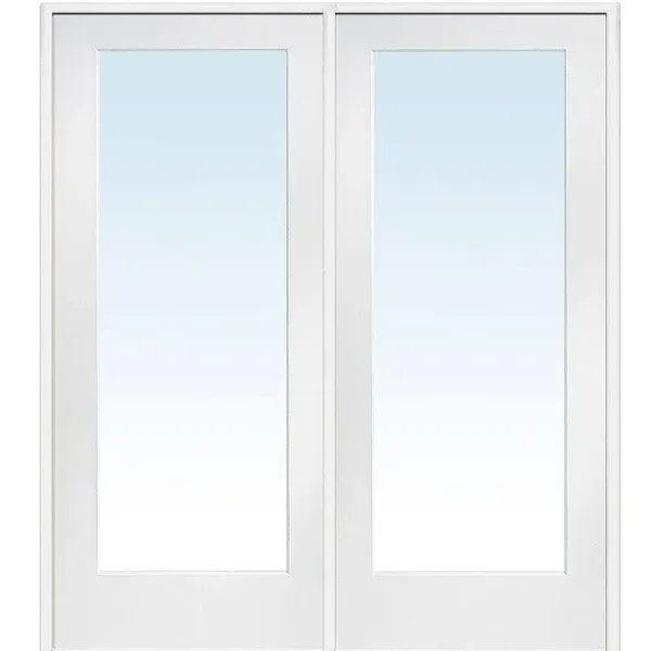 Verona Home Design French Interior Door 1 Lite 62"x81.75" Left Hand in-Swing