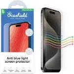 Ocushield Anti Blue Light, Tempered Glass Screen Protector for iPhone (iPhone 15 Pro Max)