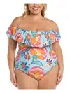 Plus Womens Beachwear Summer One-Piece Swimsuit