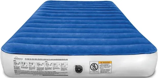 SoundAsleep Camping Series Air Mattress with Eco-Friendly PVC - Included Rech...