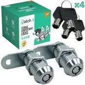 LATCH.IT 7/8” RV Storage Locks | 10-Pack RV Compartment Locks | Utility Cam Lock | 100% Metal RV Locks for Storage Door on Camper | 20-Key RV Cam Lock | Please Check Fitment Image Before Purchasing