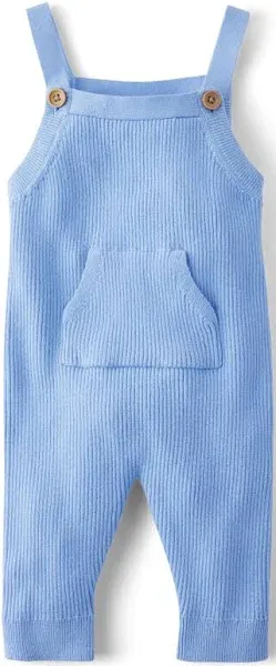 Baby Boys Ribbed Overalls - Homegrown by Gymboree - Sky blue