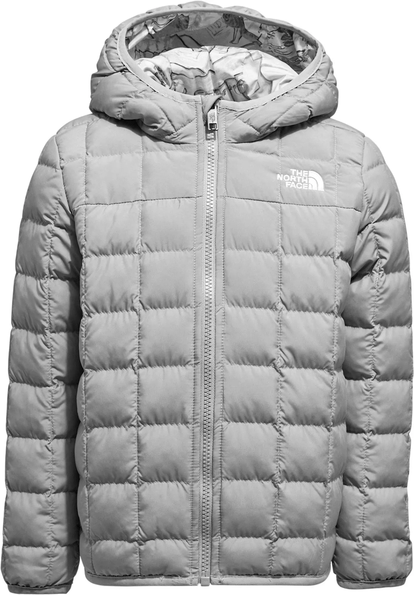 The North Face ThermoBall Reversible Hooded Jacket - Kids 2T Meld Grey