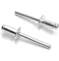 ISPINNER 100pcs 1/4" x 1/2" Aluminum Blind Rivets, 6.4 x 12.7mm Pop Rivets, Pack ...