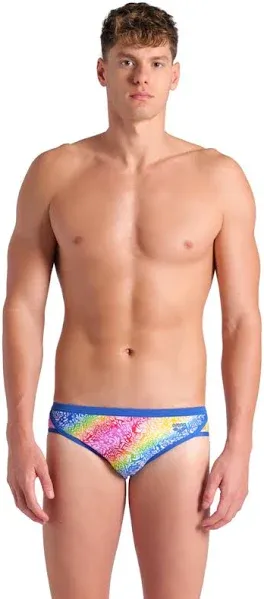 ARENA Performance Men's Let It Beat Collection Swim Briefs MaxLife Swimsuit Athletic Pool Training Competitive Bathing Suit