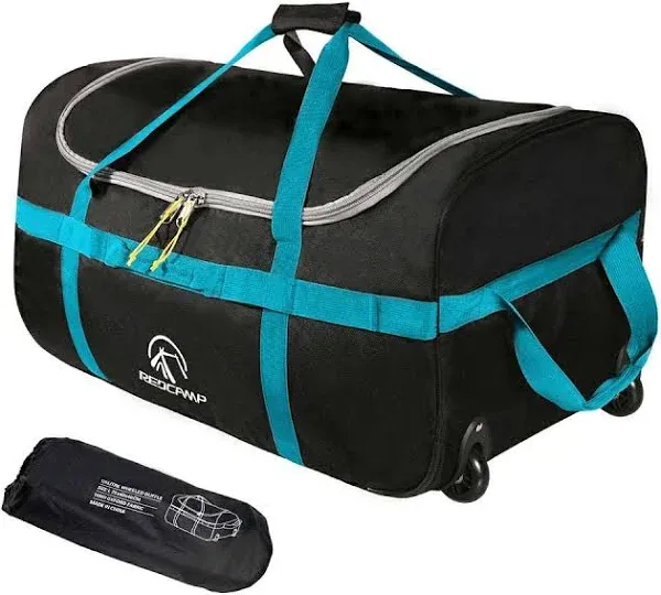 Redcamp Foldable Duffle Bag with Wheels for Travel