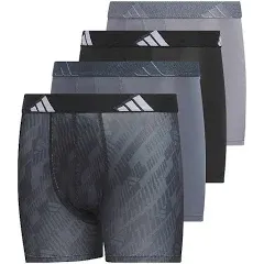 Boys 4-20 Adidas Youth Microfiber Graphic 4-Pack Boxer Brief