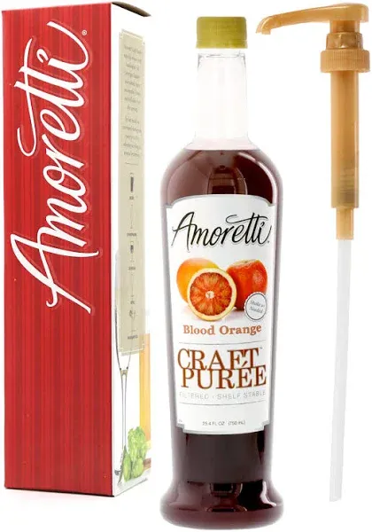 Amoretti Blood Orange Craft Puree 6 Gallon (55 lb.)