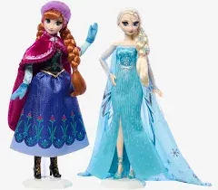 Disney Frozen Anna and Elsa Collector Dolls Celebrate Disney 100 Years of Wonder