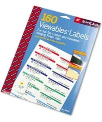 SMEAD Viewables Hanging Folder Tabs and Labels