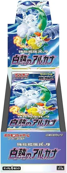 Pokemon Card Incandescent Arcana s11a Booster Box Sword &amp; Shield ‎20220802 NEW