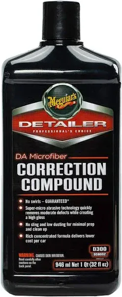 Meguiars GD30032 DA Microfiber Correction Compound For Car &amp; Auto Detailing 32oz