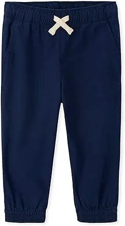 The Children's Place Baby Boy's and Toddler Stretch Pull on Jogger Pants, Tidal