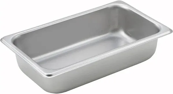 Winco SPQ2, 2.5-Inch Deep Quarter Size Steam Table Pan, NSF