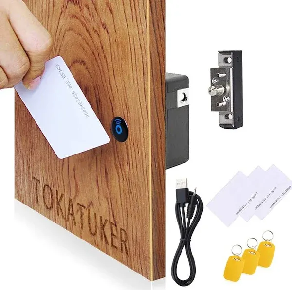 Electronic Cabinet Lock Kit Set Hidden DIY Lock for Wooden Cabinet Drawer Locker