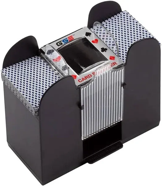 Automatic Card Shuffler 1/2/4/6 Decks, Electric Battery-Operat<wbr/>ed Shuffler/USB.