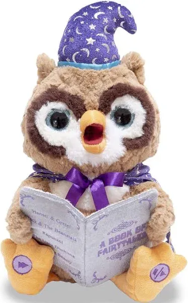 Cuddle Barn “Octavius The Storytelling Owl” Talking Stuffed Wizard Toy NEW