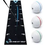 ME AND MY GOLF Breaking Ball Putting Mat - Simulate Breaking Putts At Home