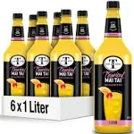 Mr &amp; Mrs T Mai Tai Mix, 1 Liter Bottle Pack of 6