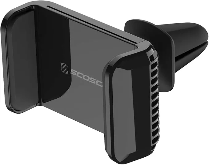 Scosche VWDSM2 Car Mount 3-in1 Suction Cup Mount with Vent Clips for Mobile Devices - Window, Dash, Vent Mount, 360 Rotation