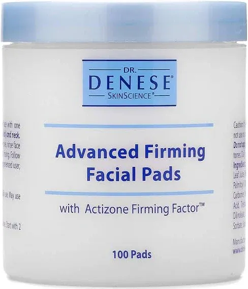 Dr. Denese Advanced Firming Facial Pads w/ Actizone 100 Count SEALED