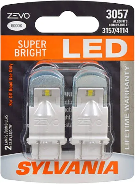 Sylvania ZEVO - 2 Pack - 3057LED LED Bulb Back Up Cornering Turn Signal dj  | eBay