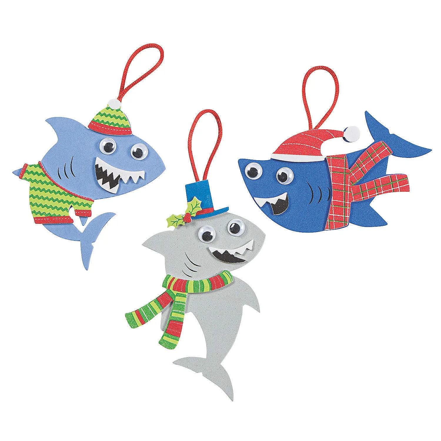 Fun Express Christmas Shark Ornament Craft Kit