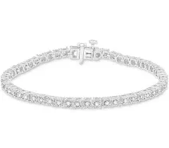 Diamond Tennis Bracelet (1/2 ct. t.w.) in Sterling Silver - Sterling Silver