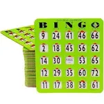 MR CHIPS Jam-Proof Easy-Read Large Print Fingertip Bingo Cards with Sliding W...