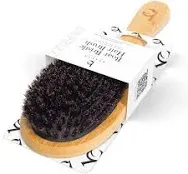 Boar Hair Brush - Medium Sized Bamboo Paddle Brush - Unisex Hair Brush for All H