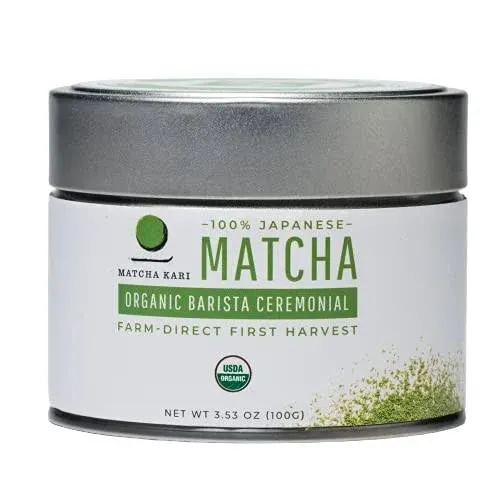 Dr Weil Matcha Kari - Organic Matcha Green Tea Powder - 30 Grams - Japanese Barista Grade Matcha