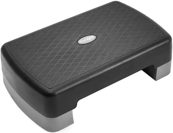 18.9&#034; Aerobic Exercise Step Platform with 2 Risers, Adjustable Height Workout St