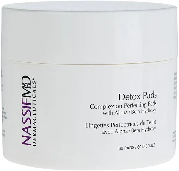 Nassif MD Detox Pads 60 Ct Complexion Perfecting Pads Alpha/Beta Hydroxy. New 