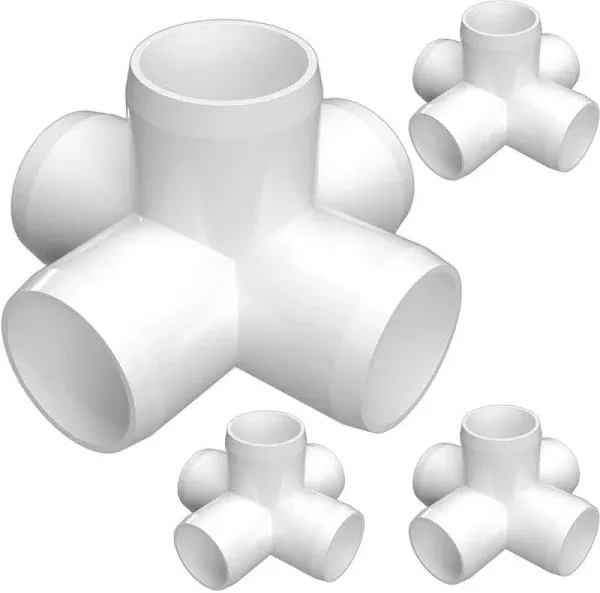 Formufit 5-Way Cross PVC Fitting