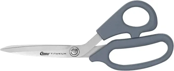 Clauss 18081 8-Inch Titanium Bonded Ultra Flex Bent Shear - Grey 