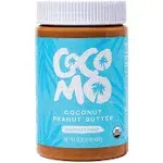 Cocomo Coconut Peanut Butter, Organic Peanut Butter, Natural, Gluten Free, Vegan, High Protein, Healthy Snack, Smooth and Creamy Spread, 16oz