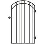 NUVO IRON 68" x 3' Ornamental Iron Fence Gate