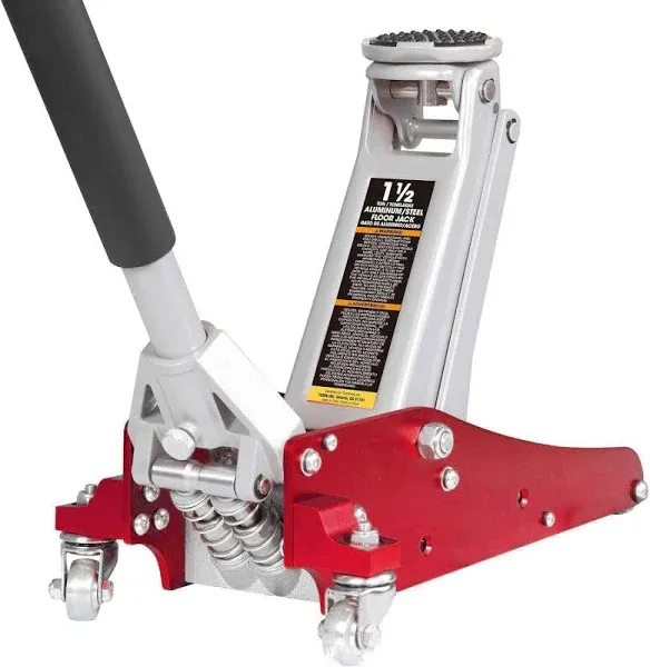 Big Red AT815016LR 1.5-Ton Low-Profile Aluminum and Steel Floor Jack with Dual Piston Speedy Lift