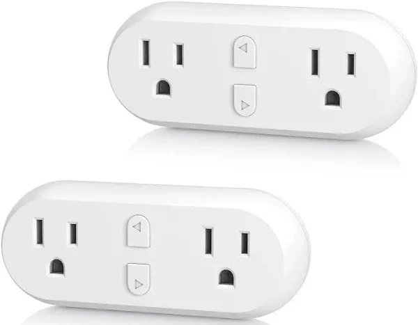 HBN WiFi Dual Outlet Smart Plug with Individual Control,Alexa &amp; Google Assistant