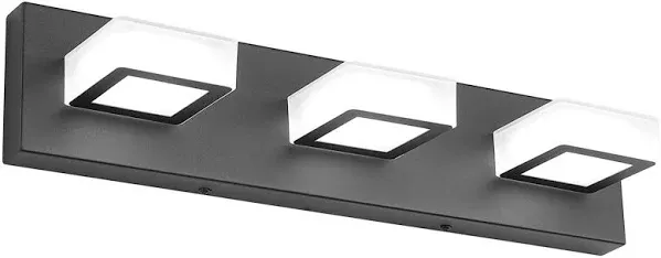 Ralbay Modern Vanity Light - 3 Lights - LED - Black