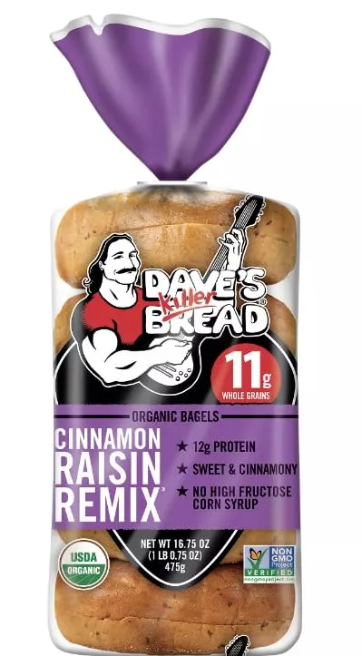 Dave's Killer Bread Organic Cinnamon Raisin Remix Bagels